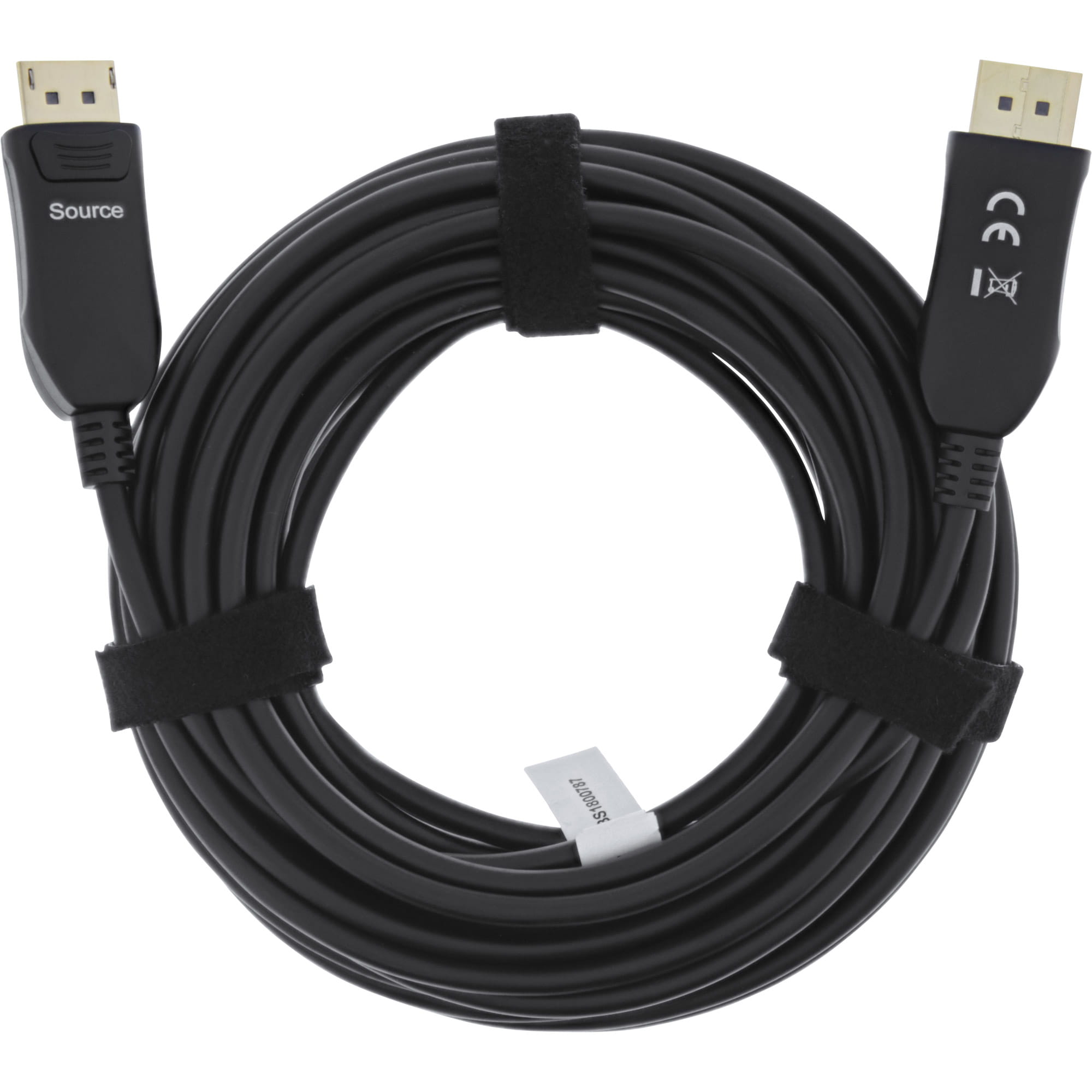 InLine DisplayPort 2.1 AOC Kabel - UHBR 13.5 - optisch - aktiv - schwarz - 10m