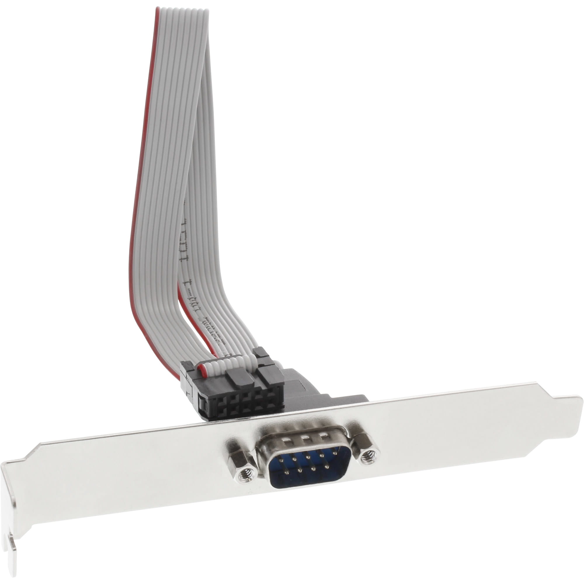 InLine Serielles Slotblech - 9-pol Stecker an 10-pol Buchsenleiste - 0,25m