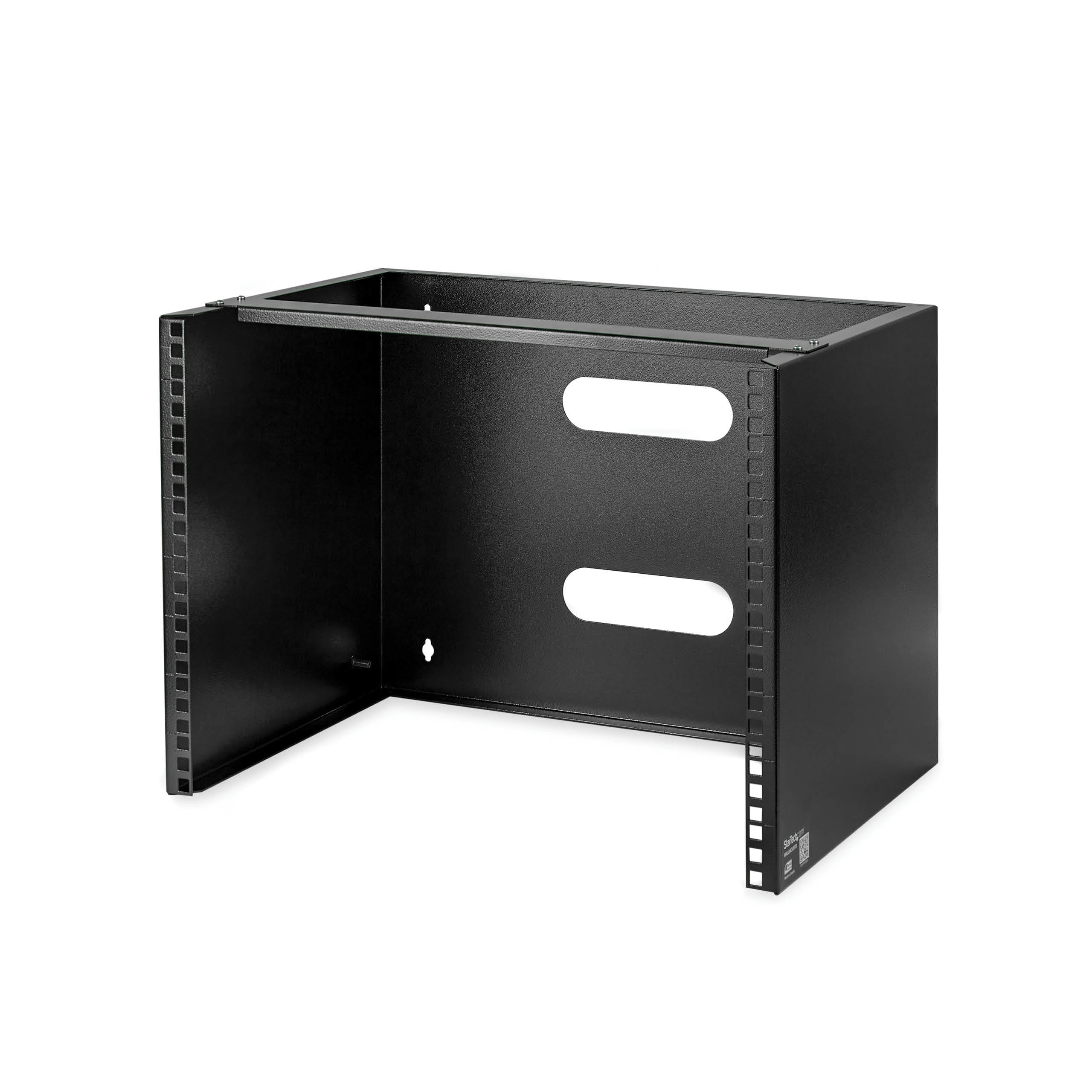 StarTech.com Startech Wandmontage Halterung für flache Rack Geräte - 8HE - Gehäuse - geeignet für Wandmontage - Schwarz - 8U - 30.5 cm (12")