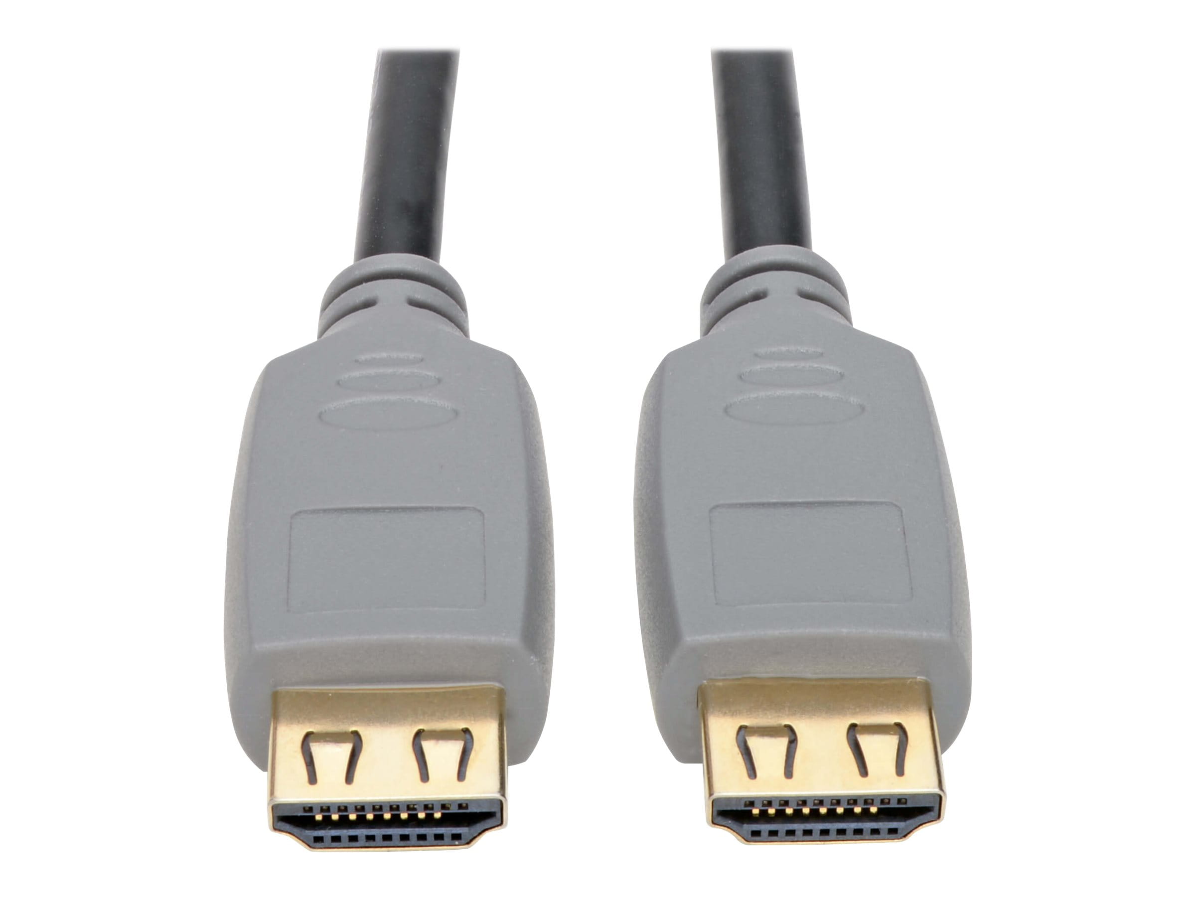 High-Speed HDMI Cable with Gripping Connectors 4K 60 Hz 4:4:4 M/M Black 15ft