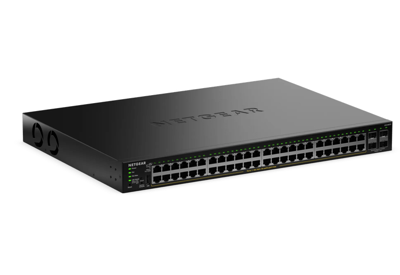 Netgear GS348TPv2 - Switch - 2+/L3 Lite - Smart - 48 x 10/100/1000 (PoE+)