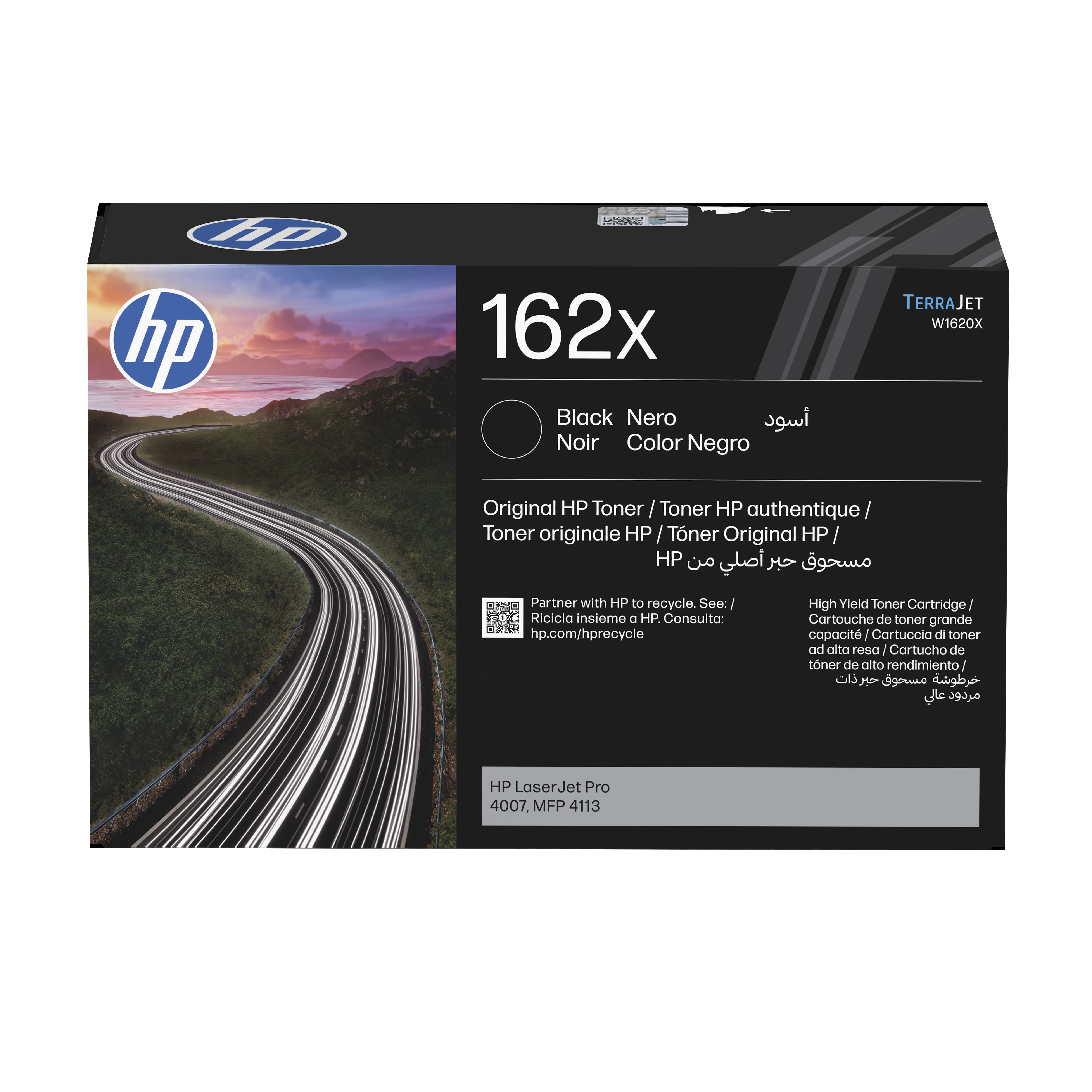 HP 162x - Hohe Ergiebigkeit - Schwarz - original - LaserJet - Tonerpatrone (W1620X)