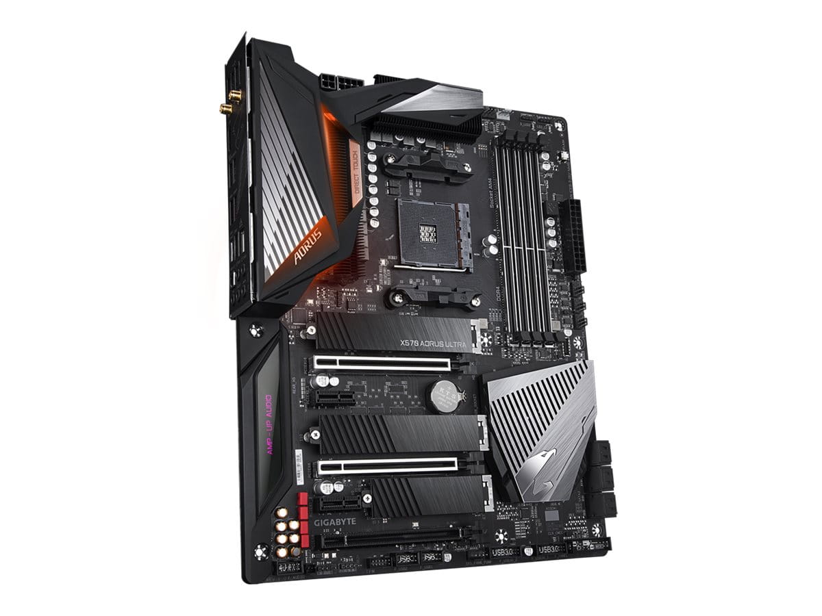 Gigabyte X570 AORUS ULTRA (rev. 1.0), AMD, Sockel AM4, AMD Ryzen 2000 Series, AMD Ryzen 3000 Series, DDR4-SDRAM, 128 GB, DIMM