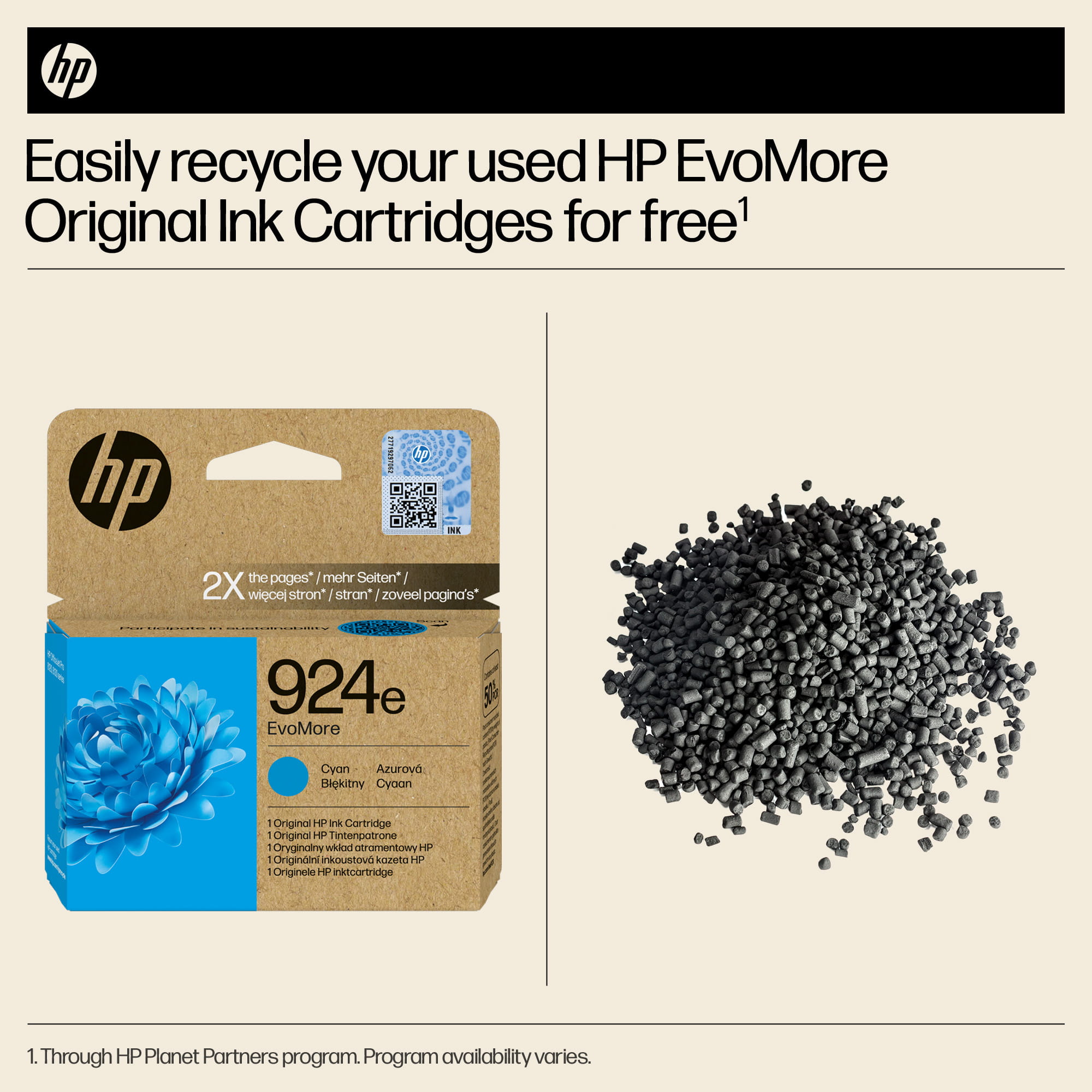HP 924e EvoMore - Cyan - original - Tintenpatrone