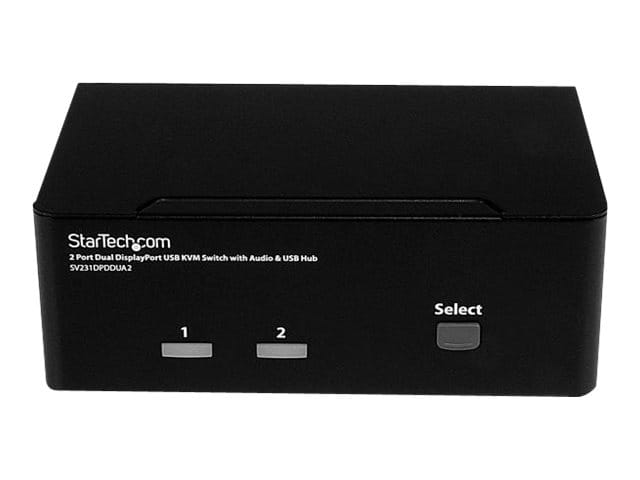 StarTech.com 2 Port DisplayPort Dual Monitor KVM Switch