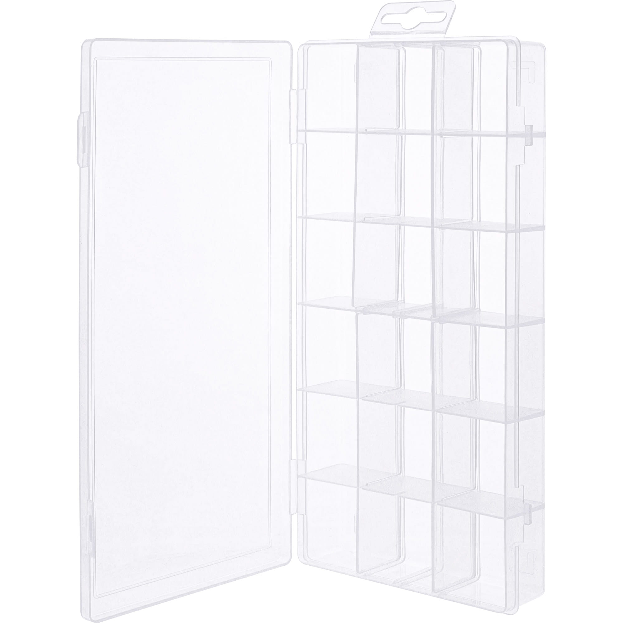 InLine Kleinteilebox - 18 Fächer - Abmessungen: 207x110x27mm - transparent
