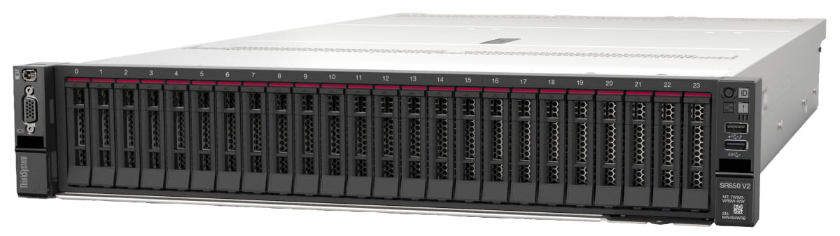 Lenovo ThinkSystem SR650 V2 7Z73 - 2U - zweiweg - 1 x Xeon Gold 5317 / 3 GHz - RAM 64 GB - SAS - Hot-Swap 6.4 cm (2.5")