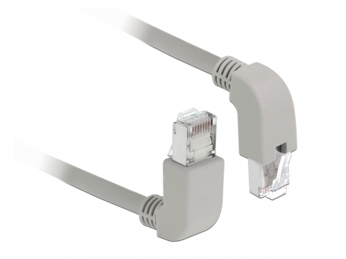 Delock Patch-Kabel - RJ-45 (M) nach oben gewinkelt zu RJ-45 (M)