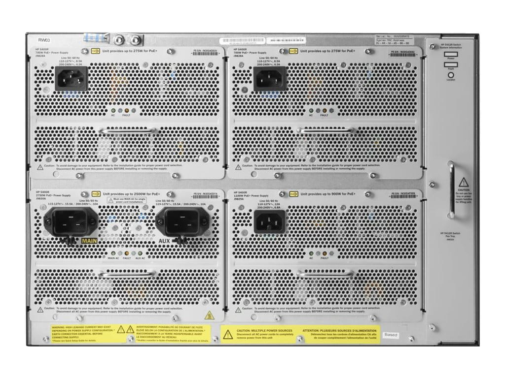 HPE Aruba Networking 5412R zl2 - Switch - managed - an Rack