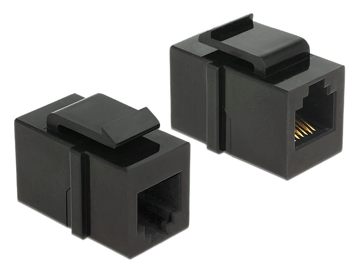 Delock Modulare Eingabe - CAT 3 - RJ-12 - Schwarz