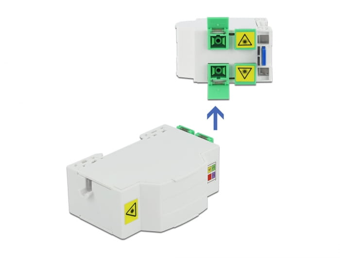 Delock Optical Fiber Connection Box for DIN Rail