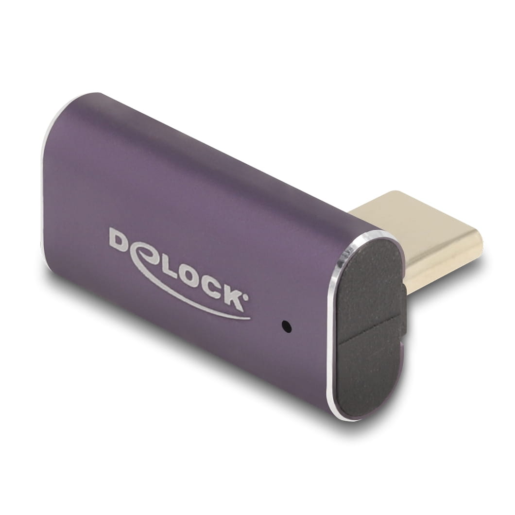 Delock USB-Adapter - 24 pin USB-C (M) links/rechts abgewinkelt zu 24 pin USB-C (W)