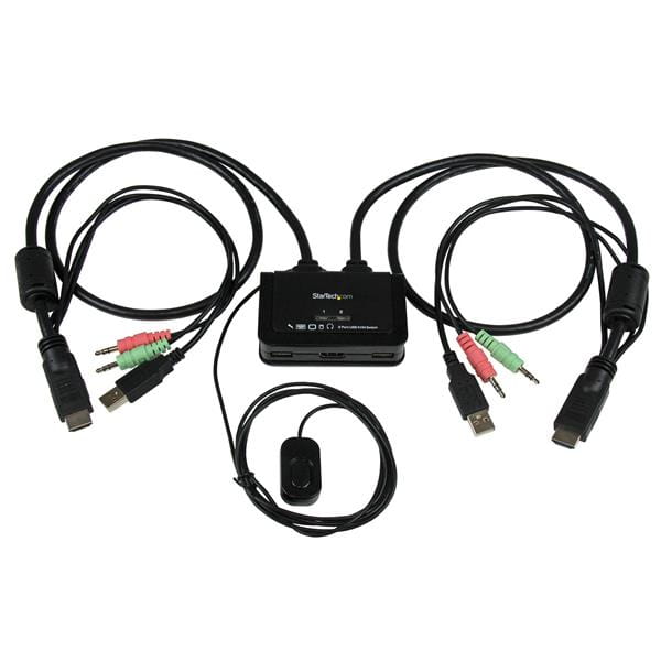StarTech.com 2 Port USB HDMI KVM Switch mit Audio