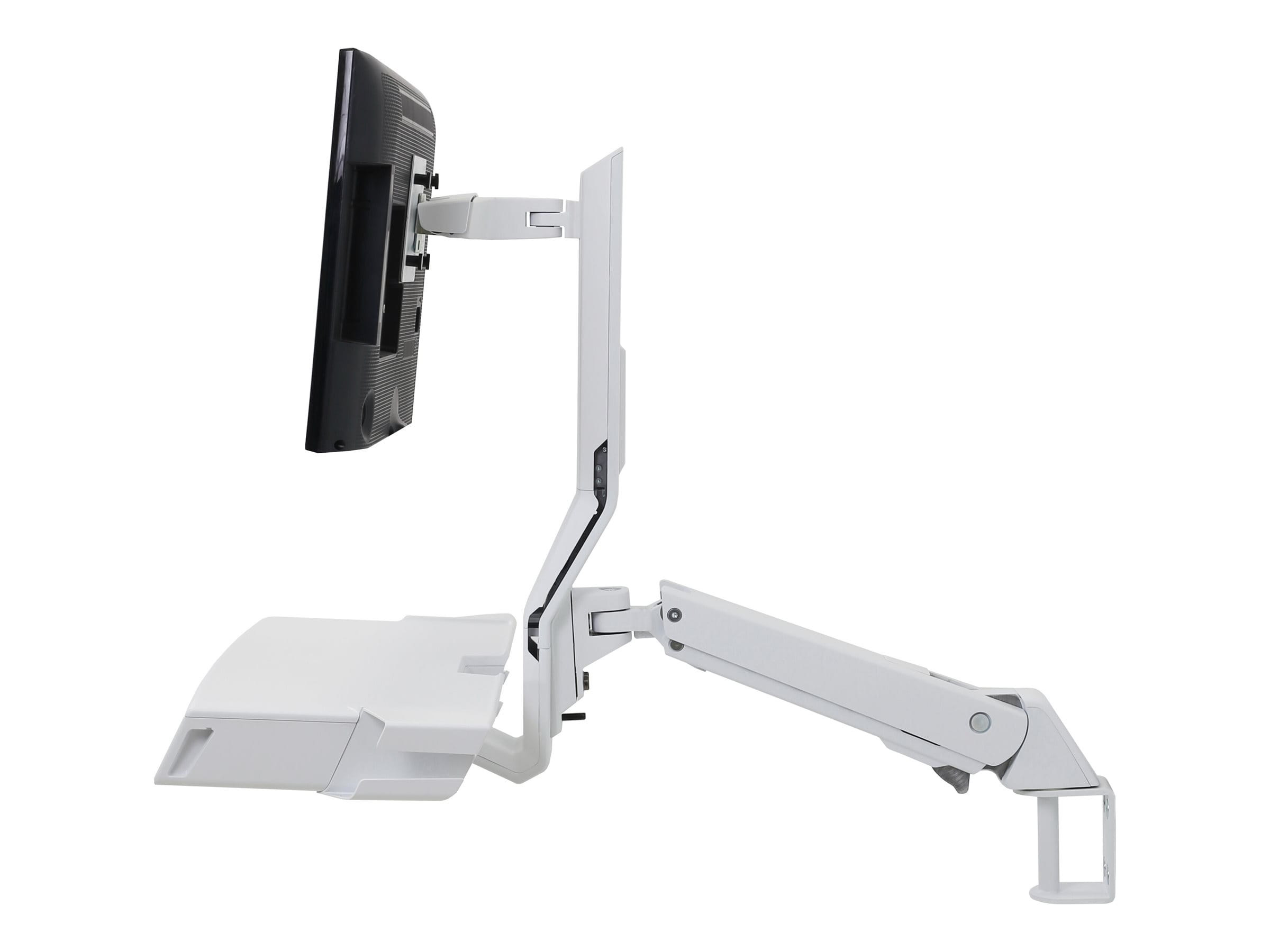 Ergotron Sit-Stand Combo Arm - Befestigungskit (Handgelenkkissen, Wandmontagehalterung, Display-Halterung, Schienenmontage Halterungsset, Mausablage zum Herausziehen, Combo Schwenkarm, Arbeitsfläche mit Tastaturablage, Scanner- und Maushalter) Ergotron Sit-Stand Combo Arm - Befestigungskit (Handgelenkkissen, Wandmontagehalterung, Display-Halterung, Schienenmontage Halterungsset, Mausablage zum Herausziehen, Combo Schwenkarm, Arbeitsfläche mit Tastaturablage, Scanner- und Maushalter)