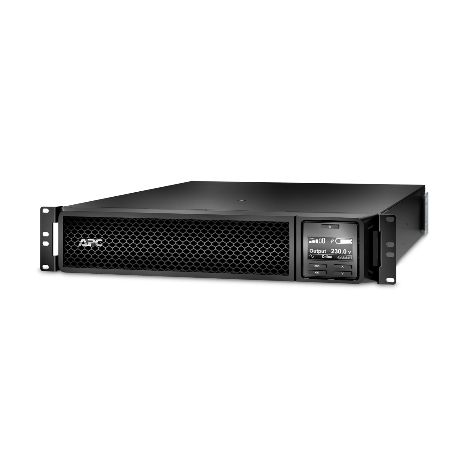 APC Smart-UPS - USV (Rack - einbaufähig) - 8x C13 + 2x C19 IEC Stecker, verlängerte Betriebszeit, SmartSlot, mit Schienenkit - Online-USV