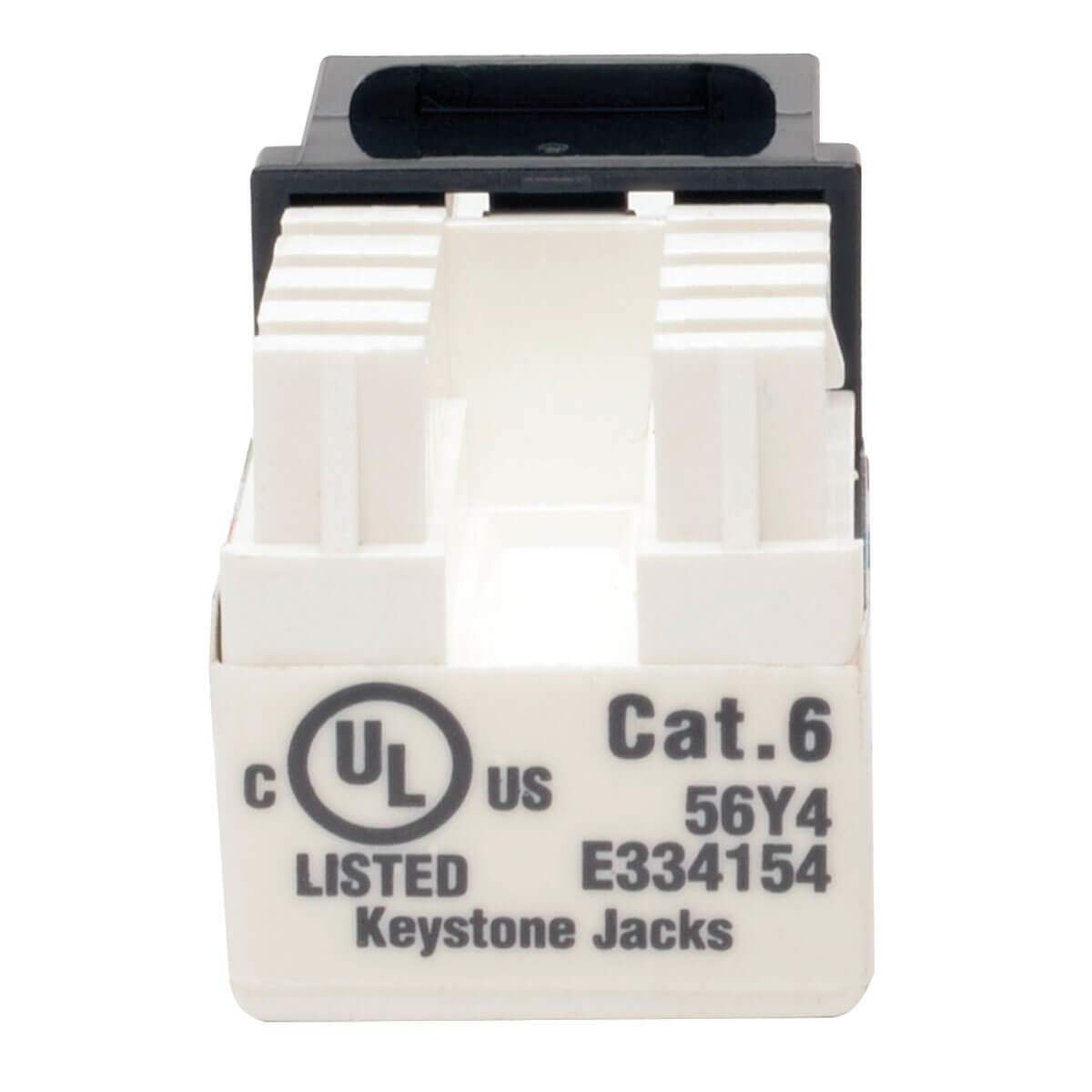 Tripp Eaton Tripp Lite Series Cat6/Cat5e 110 Punch Down Keystone Jack - Modulare Eingabe - CAT 6 - RJ-45 - Schwarz - TAA-konform (Packung mit 10)