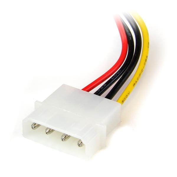 StarTech.com 15cm 4-Pin Molex auf SATA Kabel links gewinkelt - Stecker/Buchse - Netzteil - SATA-Stromstecker (M)