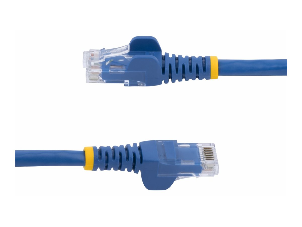 StarTech.com 1m CAT6 Ethernet Cable, 10 Gigabit Snagless RJ45 650MHz 100W PoE Patch Cord, CAT 6 10GbE UTP Network Cable w/Strain Relief, Blue, Wiring is UL Certified/TIA - Category 6 - 24AWG (N6PATC1MBL)