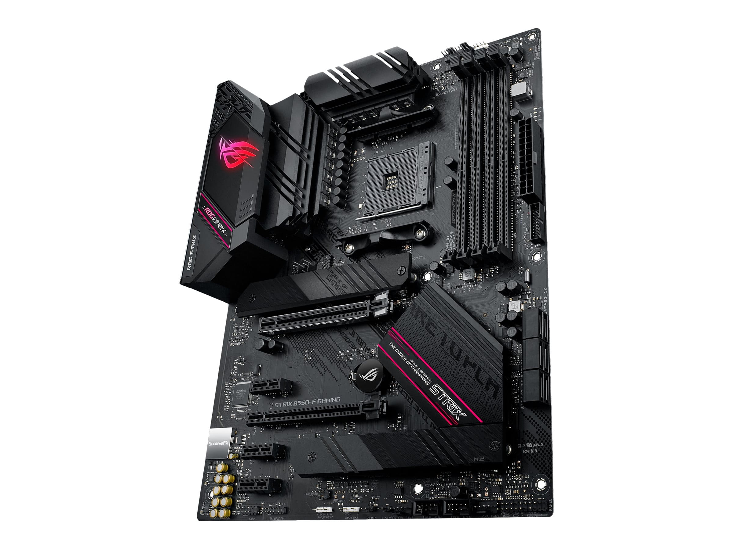ASUS ROG STRIX B550-F GAMING - Motherboard - ATX - Socket AM4 - AMD B550 Chipsatz - USB-C Gen2, USB 3.2 Gen 1, USB 3.2 Gen 2 - 2.5 Gigabit LAN - Onboard-Grafik (CPU erforderlich)