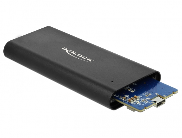 Delock Speichergehäuse - M.2 - M.2 NVMe Card - USB 3.1 (Gen 2)