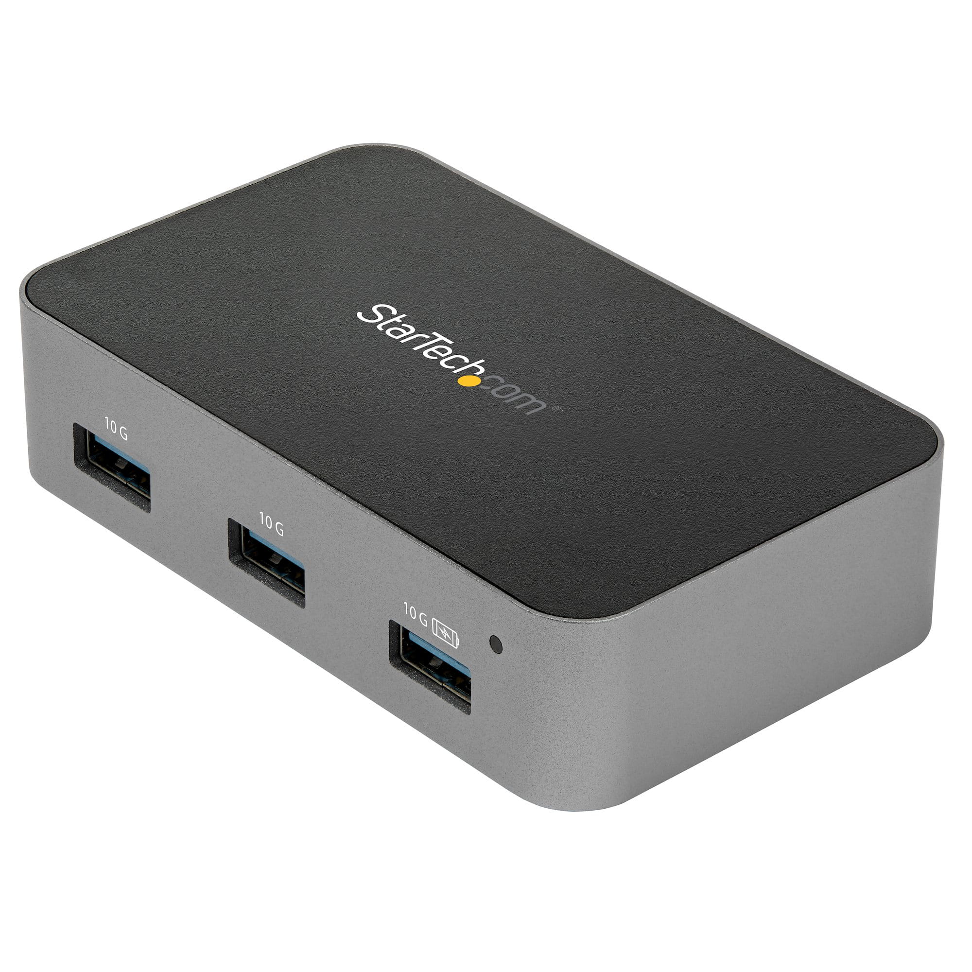 StarTech.com HB31C4AS 4-Port-USB-C-Hub (10 Gbit/s, USB 3.1, 4X USB-A, 1m Hostkabel, powered, mit Netzteil)