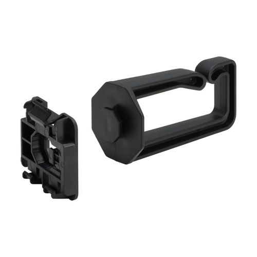 Eaton Tripp Lite Series Cable Management D-Rings for DIN Rails - Multi-Angle, 1U, Black, 2 Pack - D-Ring-Kabelführungskit (horizontal / vertikal)