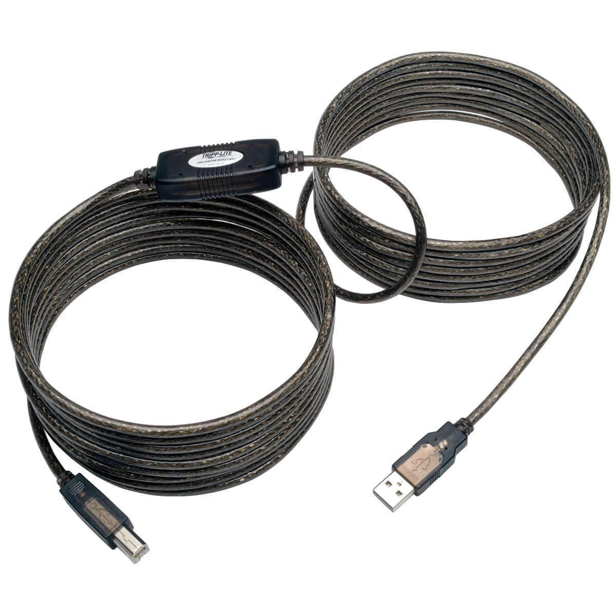 Tripp Eaton Tripp Lite Series 25ft USB 2.0 Hi-Speed Active Repeater Cable USB-A to USB-B M/M 25' - USB-Kabel - USB Typ B (M)