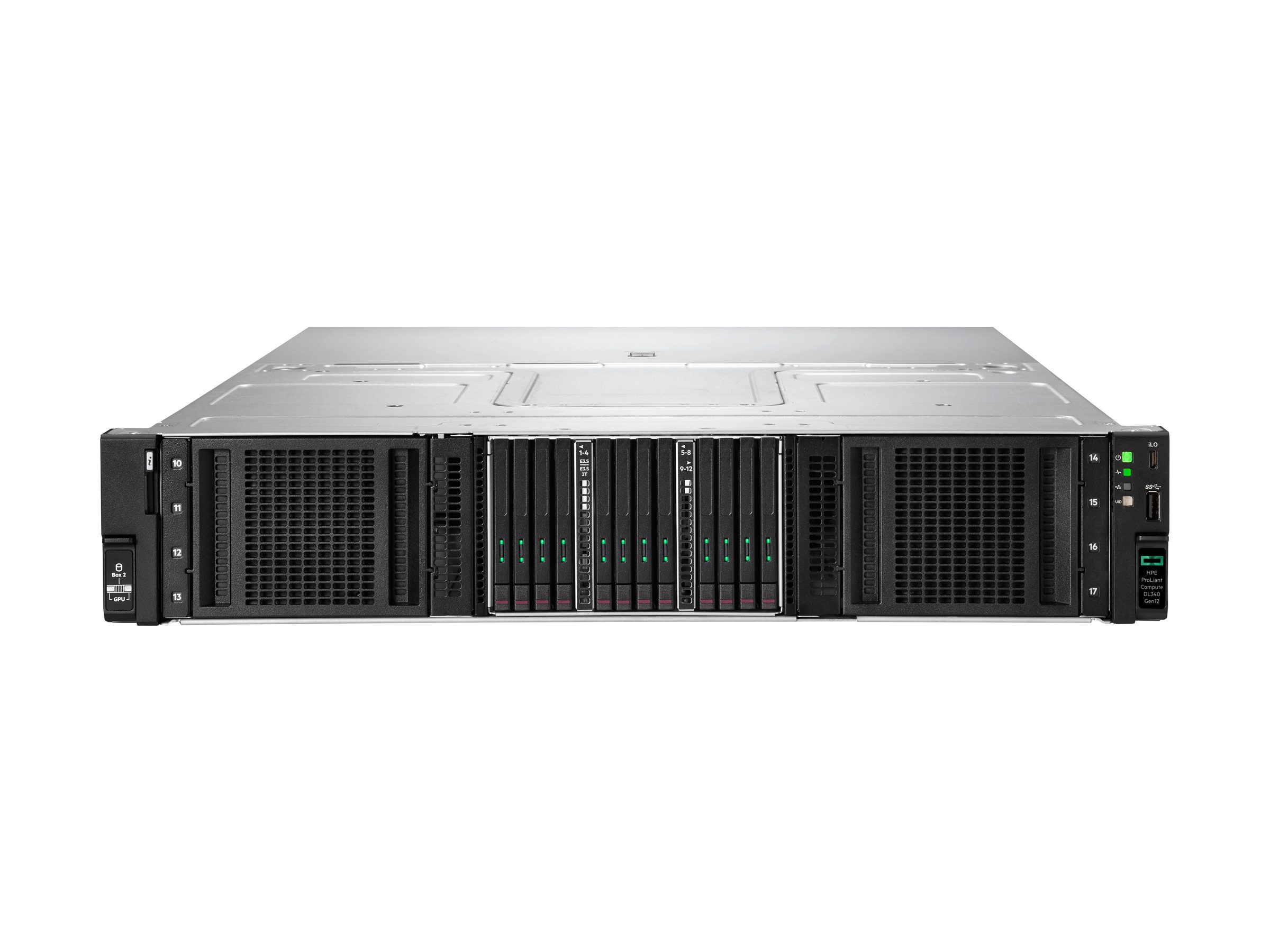 HPE ProLiant Compute DL340 Gen12 - 2U - 1-Weg - 1 x Xeon 6505P / 2.2 GHz - RAM 64 GB - SATA/SAS/NVMe - Hot-Swap 6.4 cm (2.5")