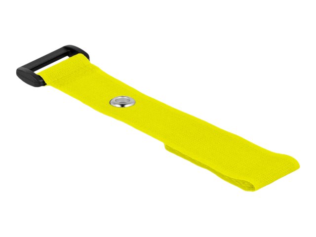 Delock Klettverschluss-Cinchkabelbinder - 19 cm - Gelb (Packung mit 5)