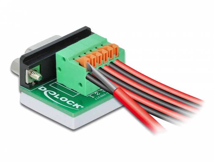 Delock Serieller Adapter - DB-9 (W) zu 6-poliger