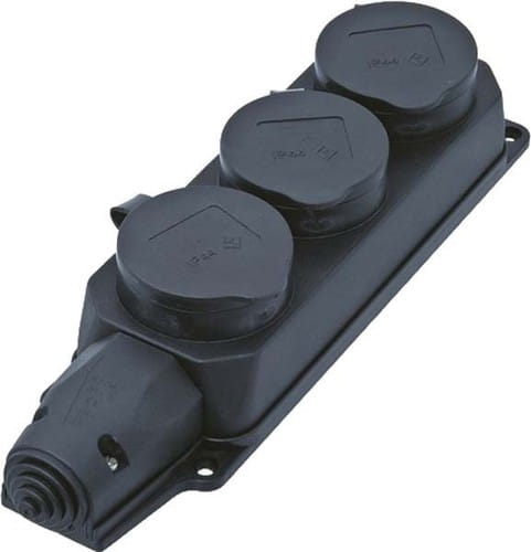Bachmann Steckdosenleiste - Wechselstrom 230 V - Ausgangsanschlüsse: 3 (3 x Stromversorgung)