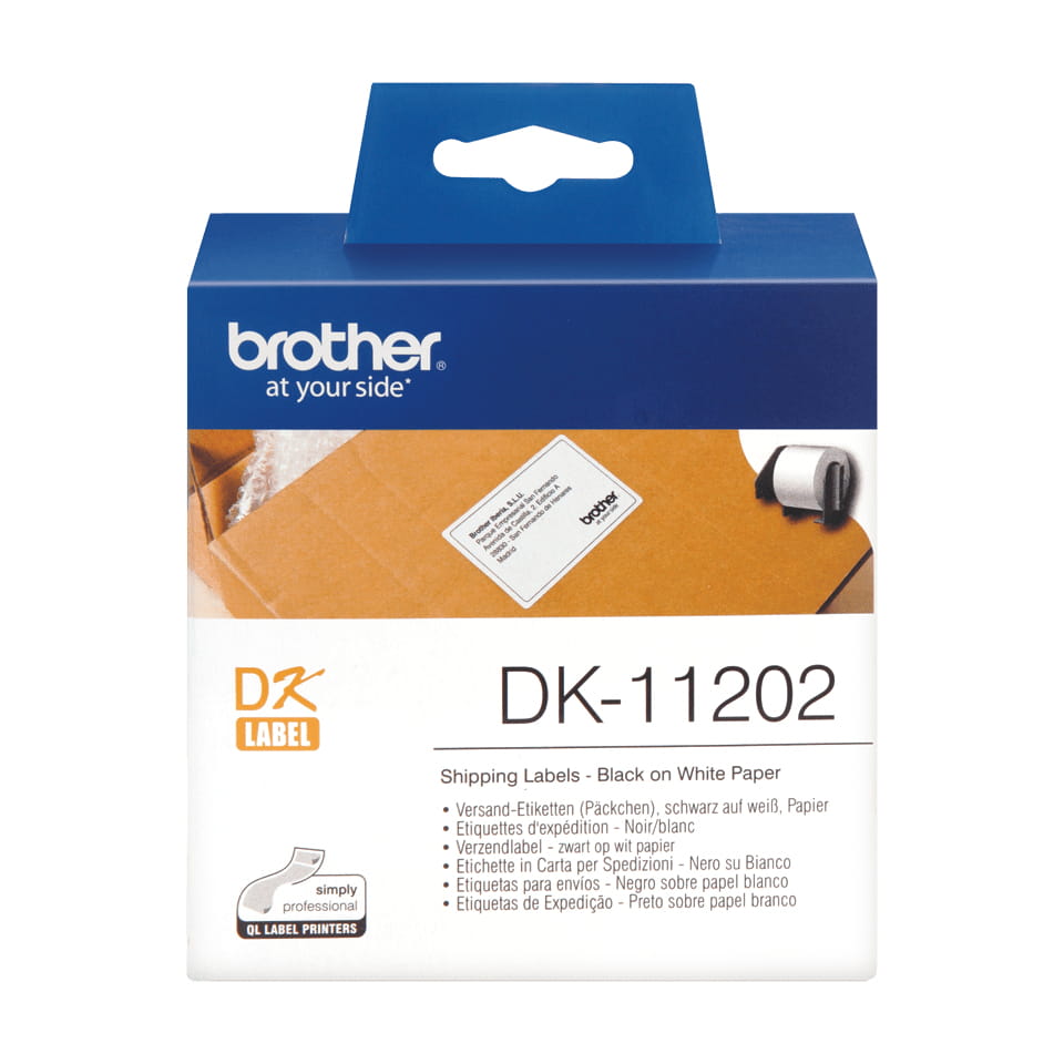 Brother DK-11202 - Schwarz auf Weiß - 62 x 100 mm 300 Etikett(en) (1 Rolle(n)