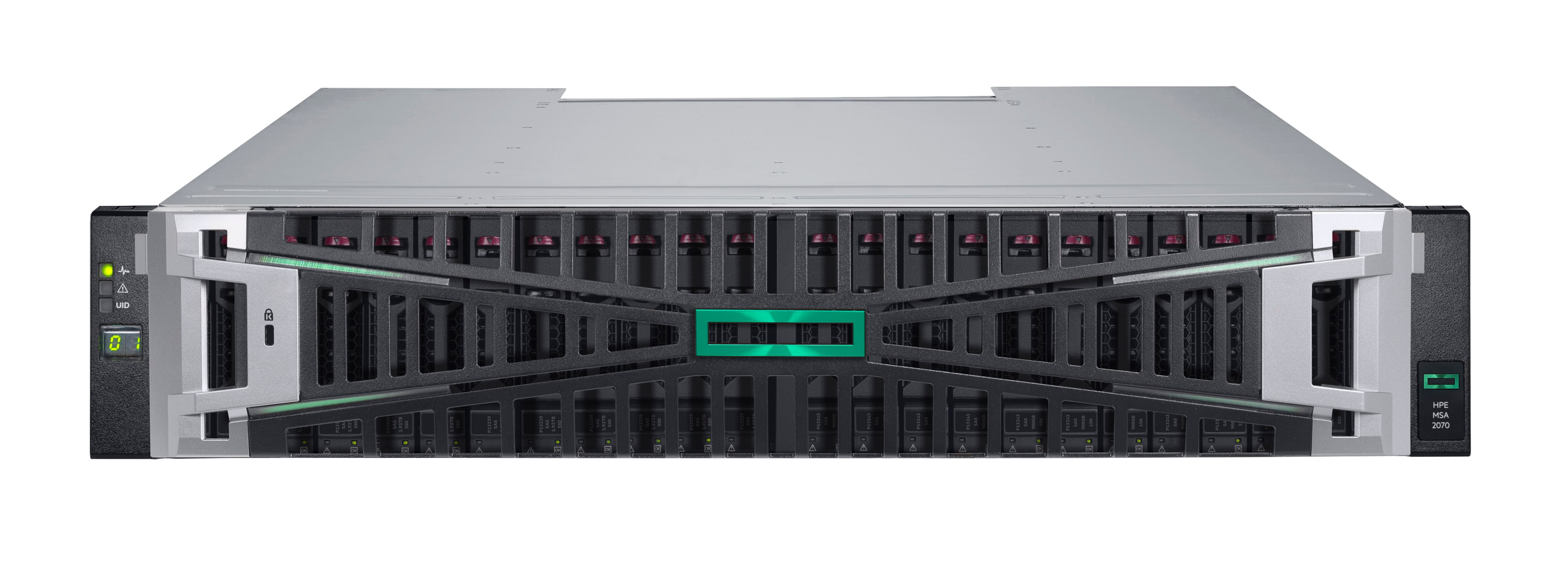 HPE Modular Smart Array 2070 10/25GbE iSCSI SFF Storage - 7th Generation - Solid-State-/Festplattenarray - 0 TB - 24 Schächte (SAS-3)