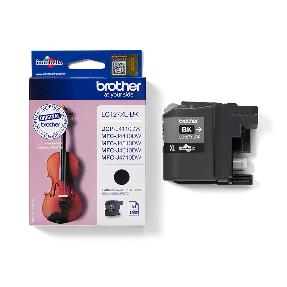 Brother LC127XLBK - Sehr hohe Ergiebigkeit - Schwarz