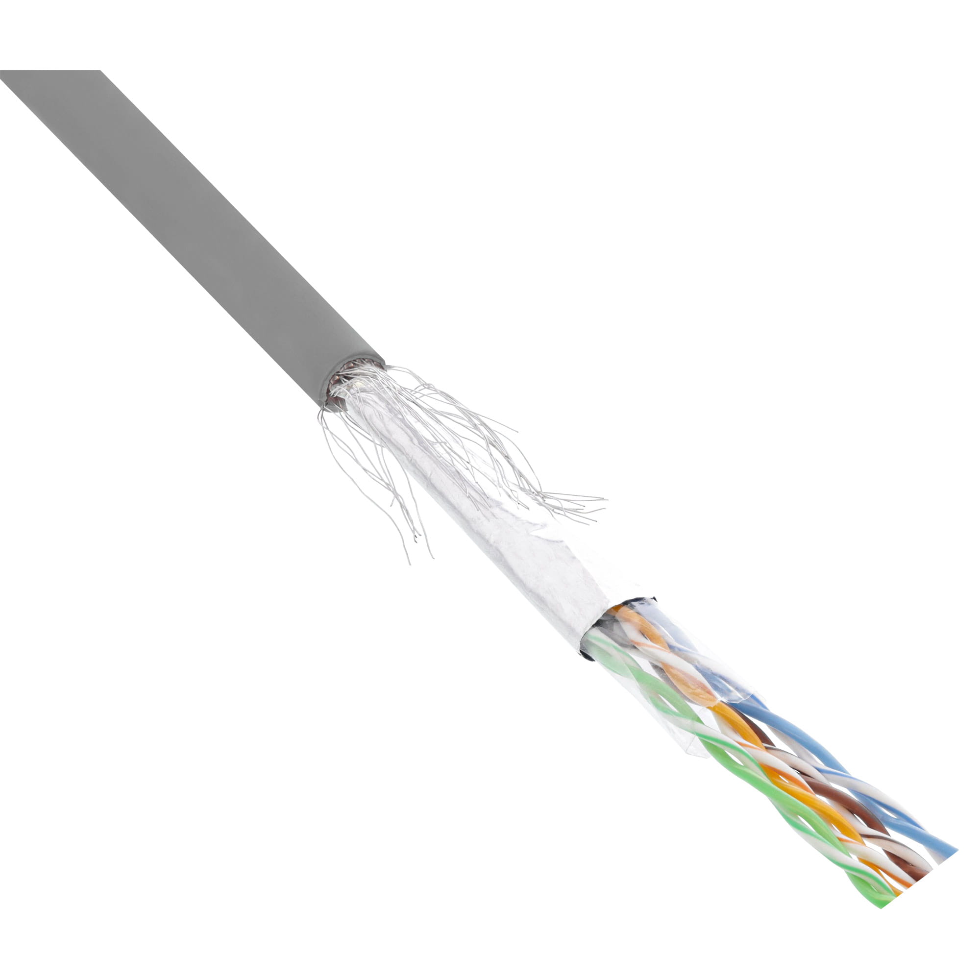 InLine Patchkabel Cat.5e - grau - SF/UTP - AWG26 CCA - PVC - 500m