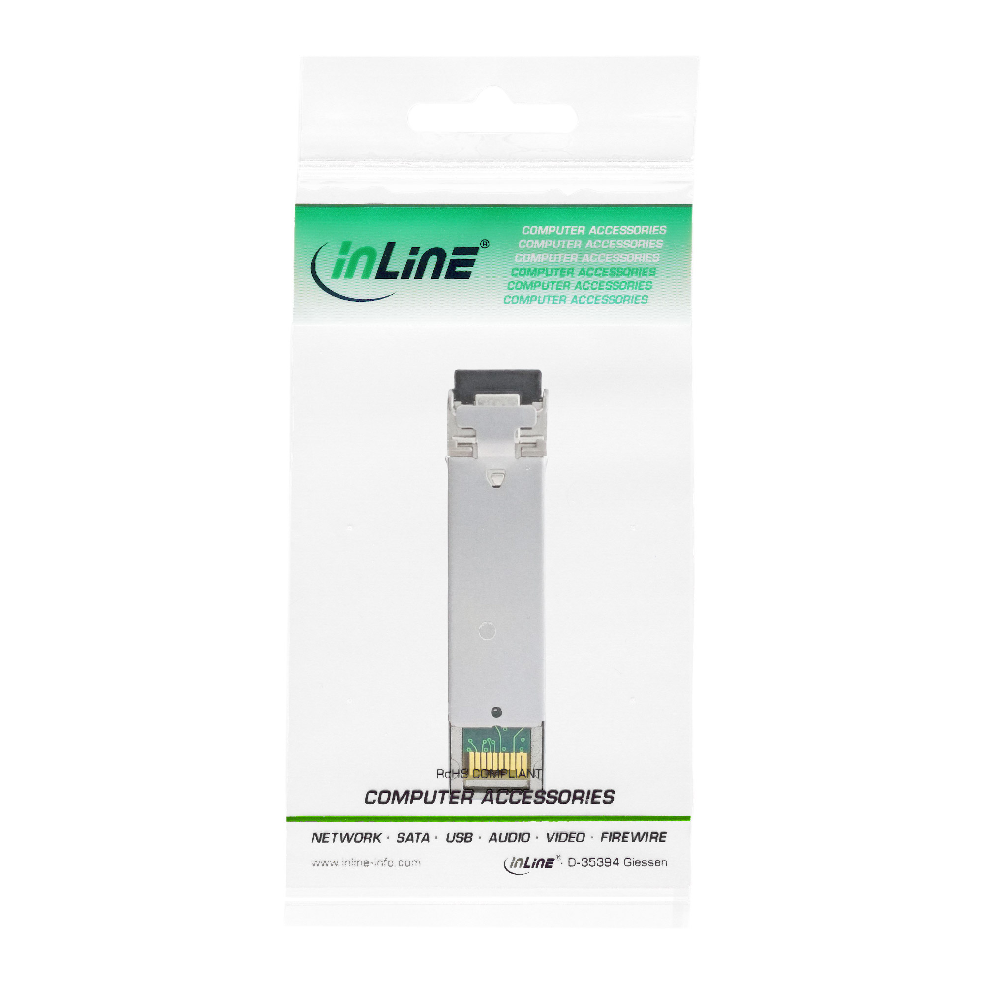 InLine SFP Modul LWL SX 850nm Multimode mit LC Buchsen - 550m - 1,25Gb/s