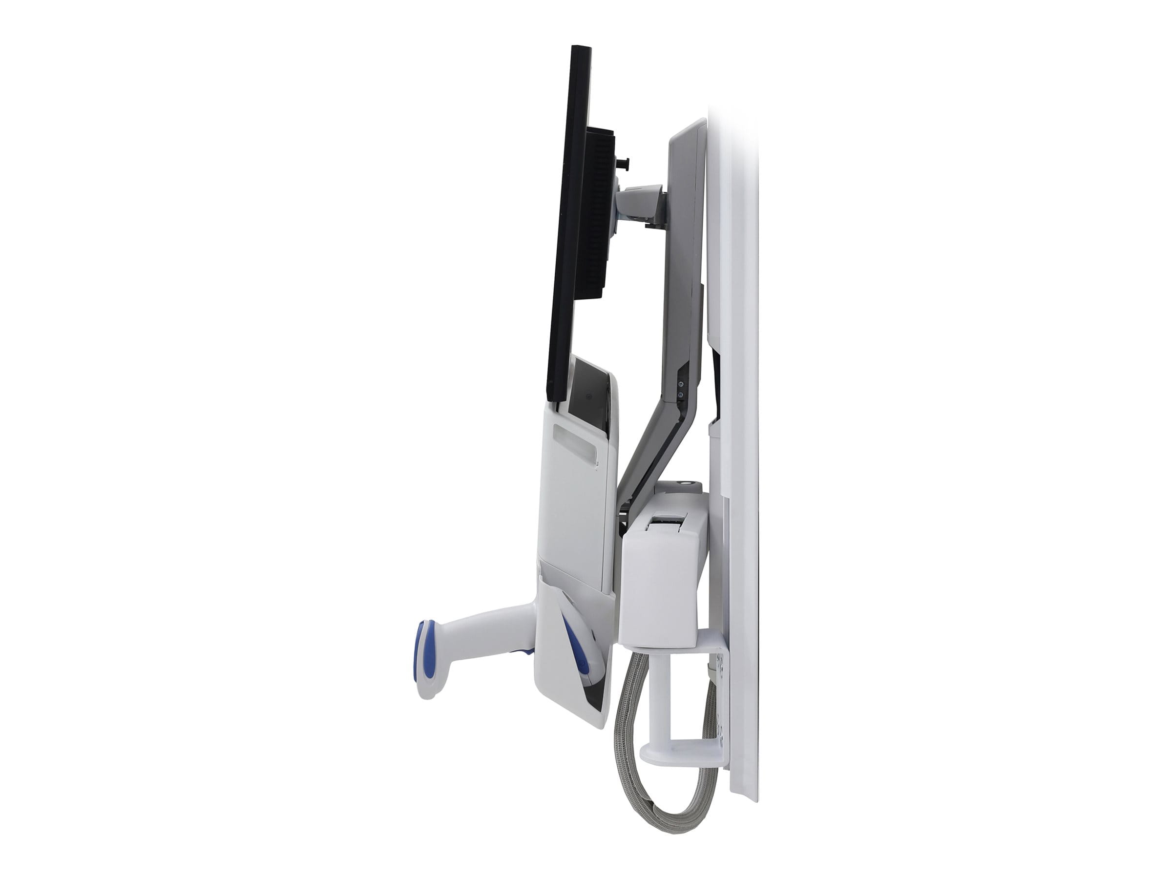 Ergotron Befestigungskit (Maushalterung, Handgelenkkissen, Barcode-Scanner-Halter, VESA-Adapter, Wandmontagehalterung, Tastatur-Tablett, flache horizontale Basisoberfläche, einstellbarer Monitorarm, Schienenmontage Halterungsset, Mausablage zum Herauszi