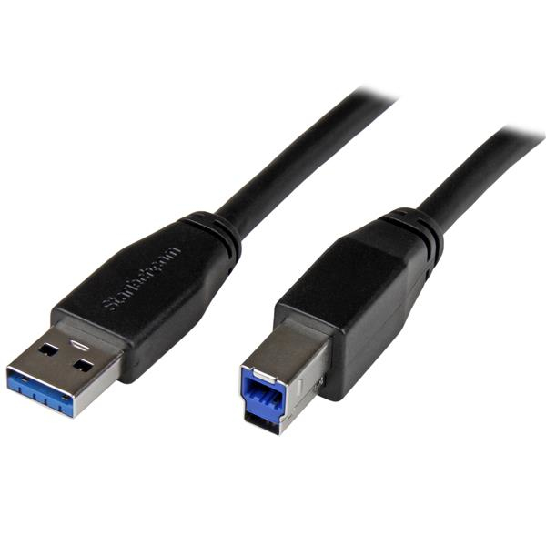 StarTech.com StarTech 10m Aktives USB 3.0 USB-A auf USB-B Kabel - USB A zu USB B Anschlusskabel - USB 3.1 Gen 1 (5 Gbit/s)