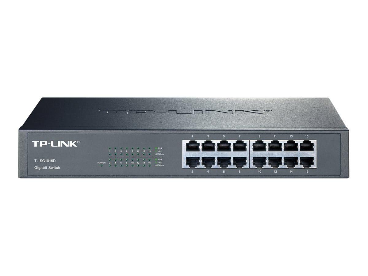 TP-LINK TL-SG1016D 16-Port Gigabit Switch - Switch