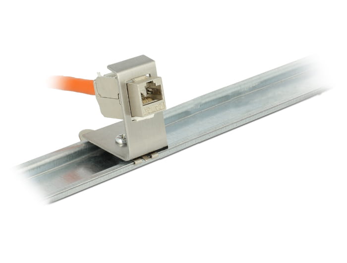 Delock Modularer Einsatz für DIN-Schiene-Halterung