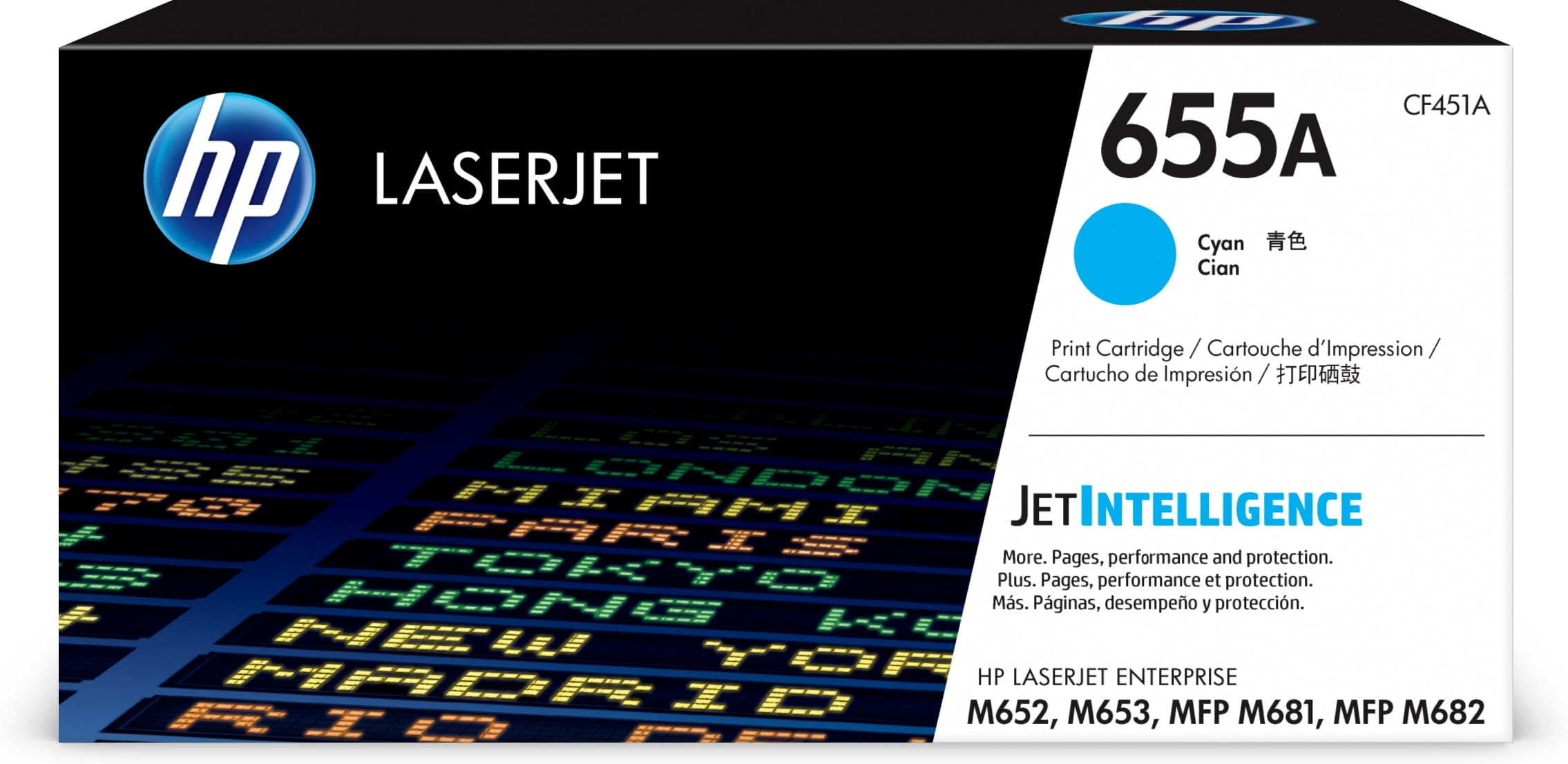 HP 655A - Cyan - original - LaserJet - Tonerpatrone (CF451A)