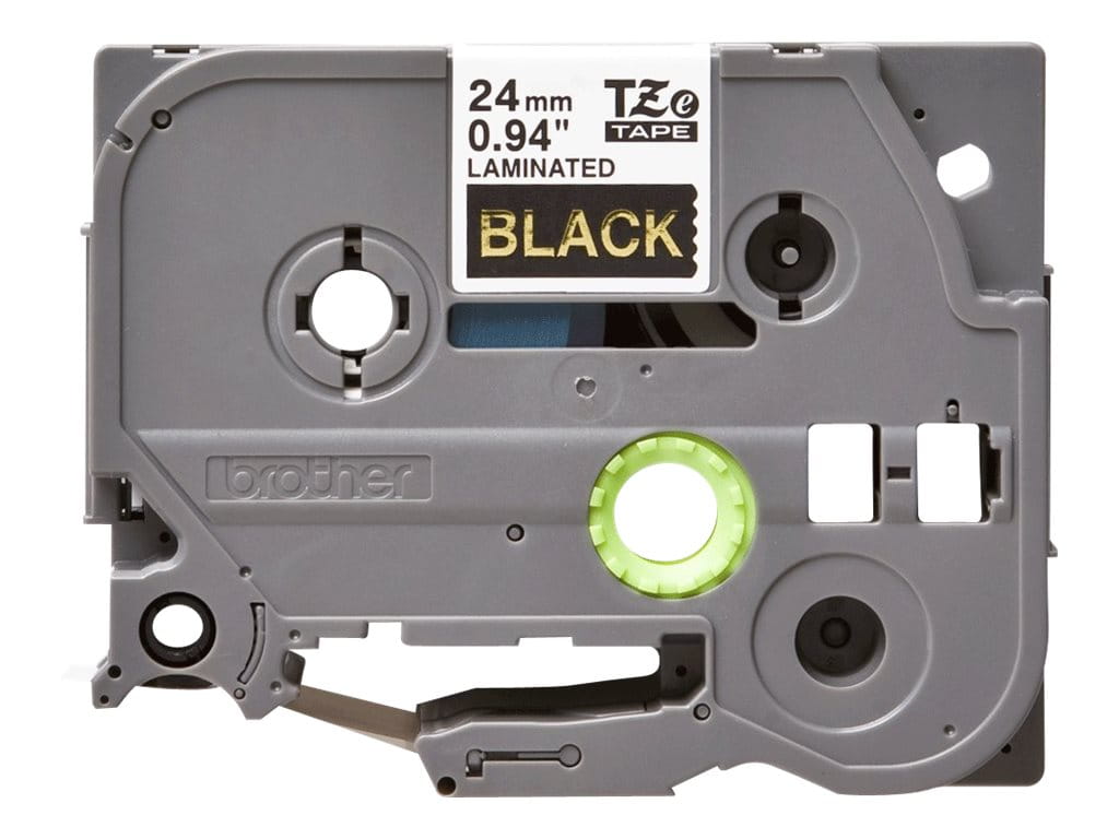 Brother TZe-354 - Selbstklebend - gold auf schwarz - Rolle (2,4 cm x 8 m)