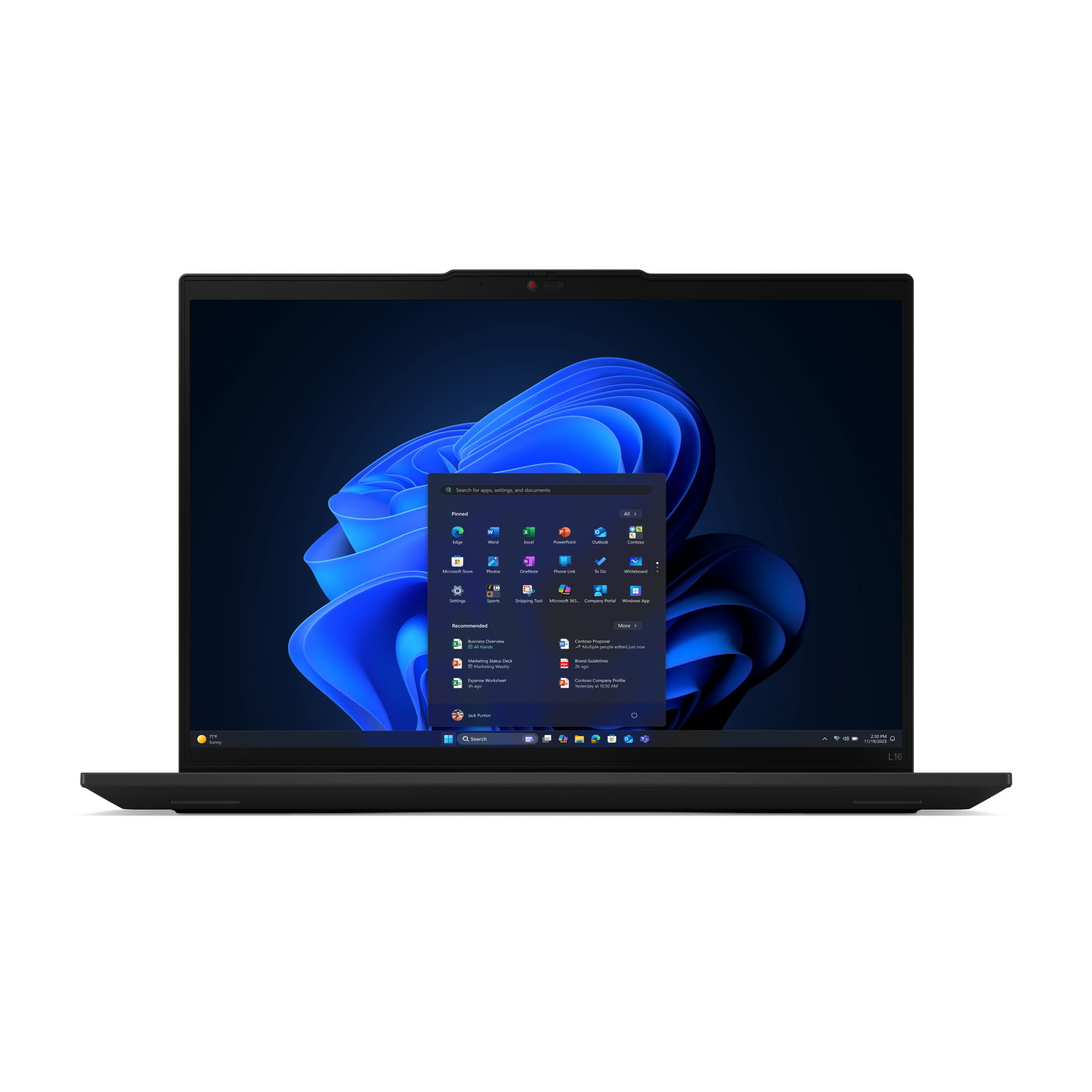 Lenovo ThinkPad L16 Gen 2 21SA Intel Core Ultra 7 255U - Win 11 Pro - Intel Graphics - 32 GB RAM - 1 TB SSD NVMe - 40.6 cm (16")