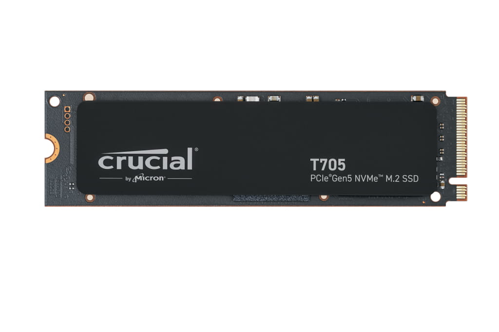 Crucial T705 - SSD - verschlüsselt - 1 TB - intern - M.2 2280 - PCI Express 5.0 (NVMe)