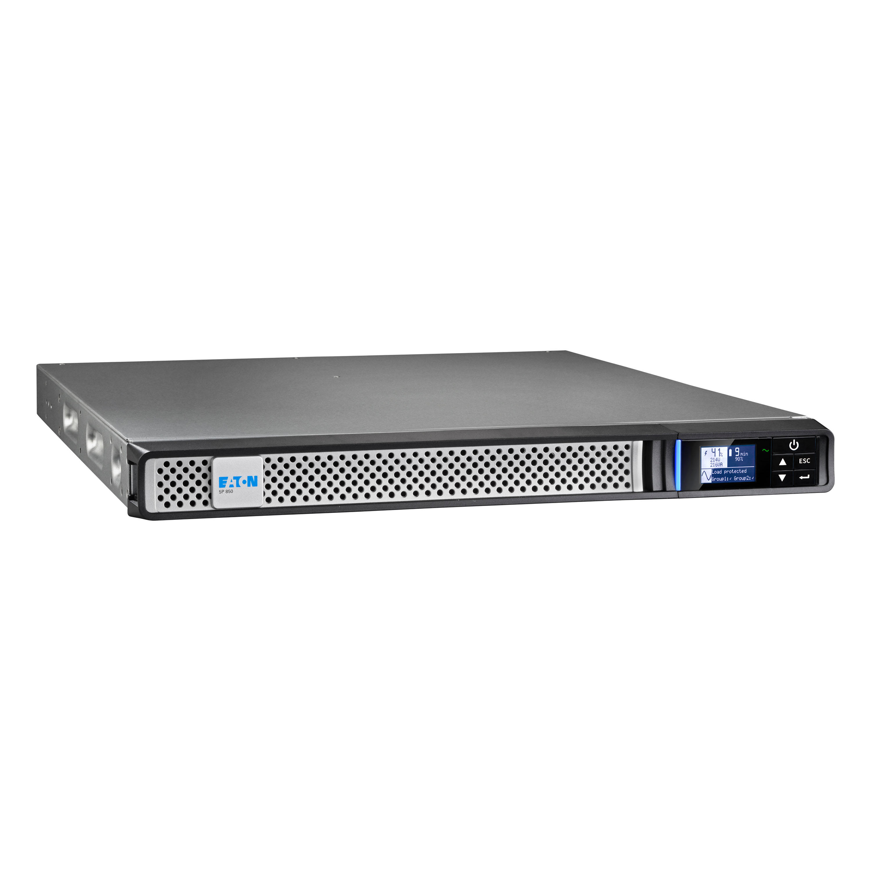 Eaton 5P 850i - Gen 2 - USV (Rack - einbaufähig) - Wechselstrom 200/208/220/230/240 V - 680 Watt - 850 VA - 1-phasig - ventilgeregelte Bleisäure (VRLA) - Line-Interactive-USV