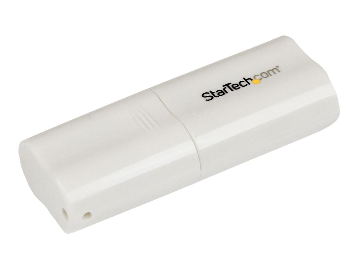 StarTech.com USB Audio Adapter - USB auf Soundkarte in weiß - Soundcard mit USB (Stecker)