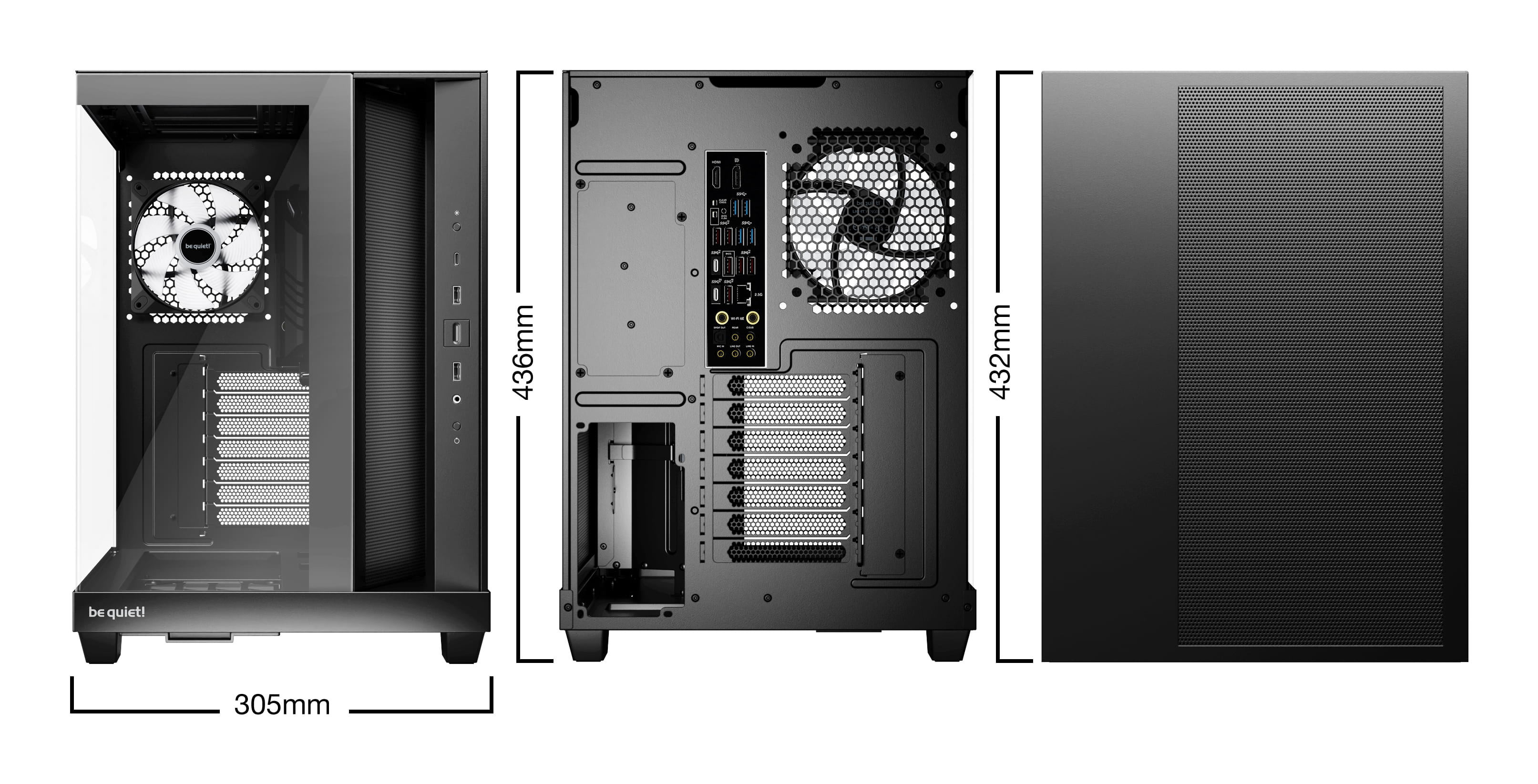Be Quiet! Light Base 500 LX - Midi-Tower - ATX - Seitenteil mit Fenster (Glas)