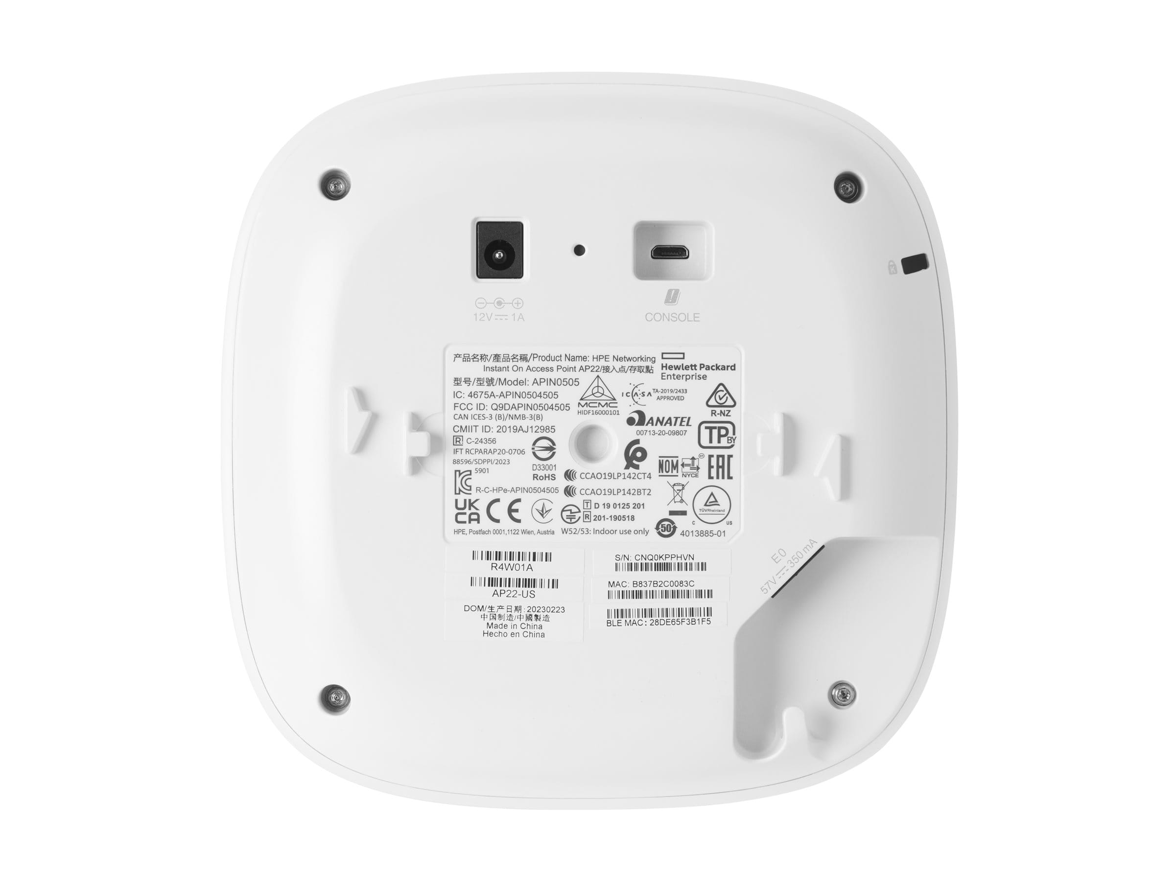HPE Networking Instant On AP22 - Accesspoint - Bluetooth, Wi-Fi 6