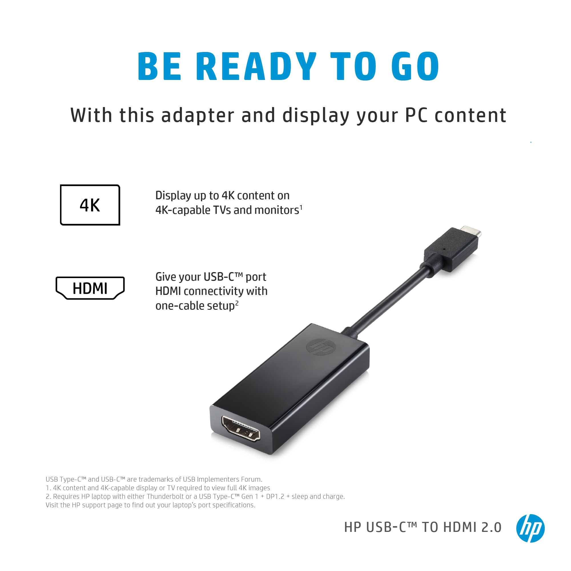 HP  Externer Videoadapter - USB-C - HDMI - für OMEN by HP 15