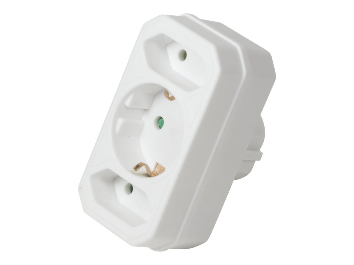 LogiLink Steckdosenleiste - Wechselstrom 250 V - 3500 Watt - Eingabe, Eingang CEE 7/4 - Ausgangsanschlüsse: 3 (Eurostecker, power CEE 7/3)